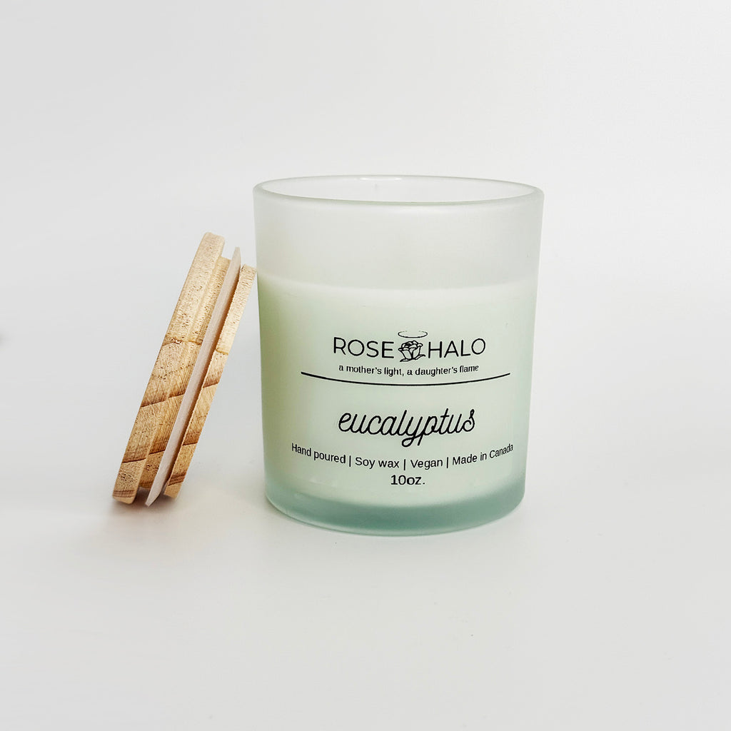 Eucalyptus Candle – 10 oz Glass Jar