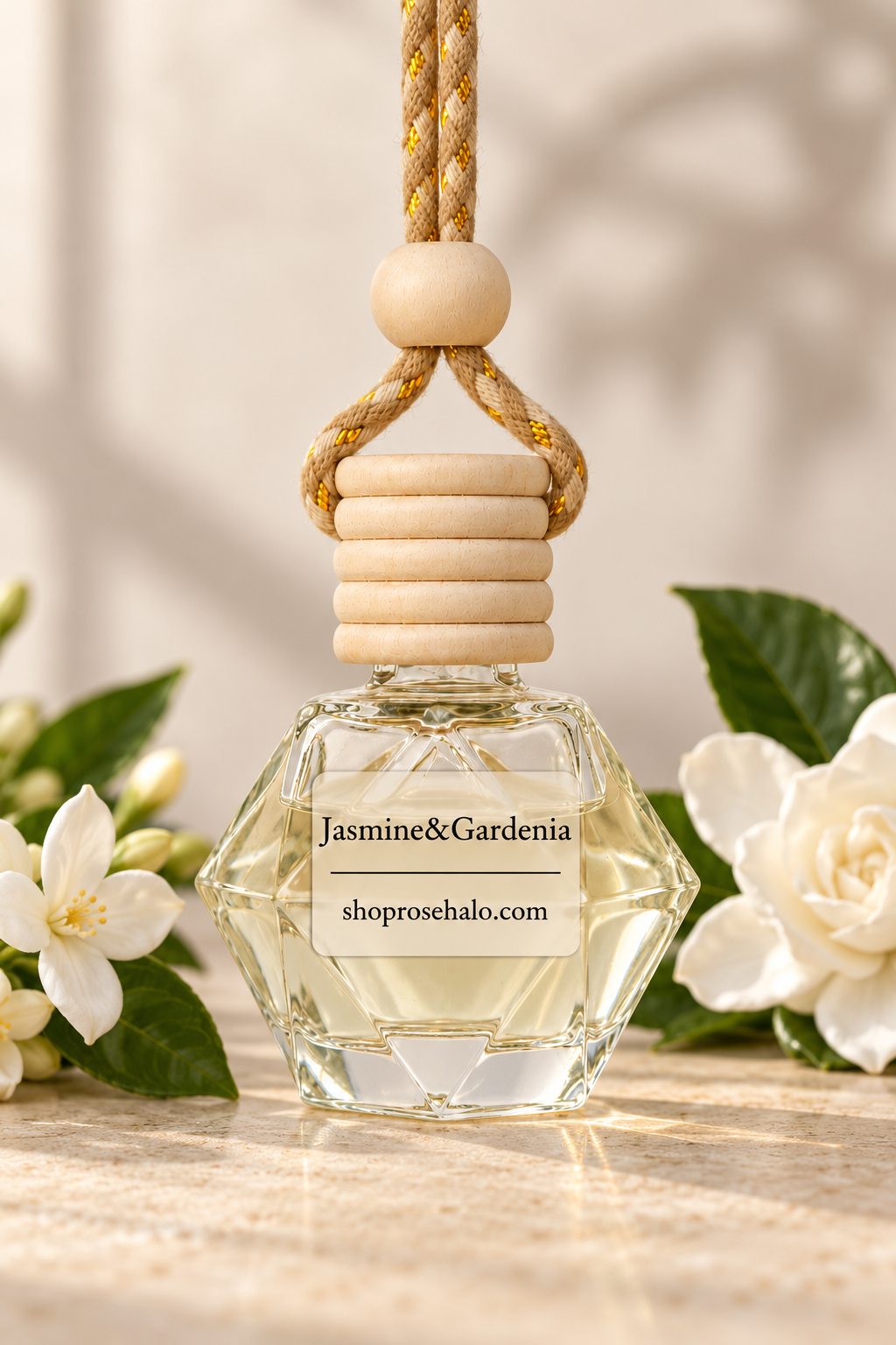 Hanging car air freshener - Jasmine & Gardenia