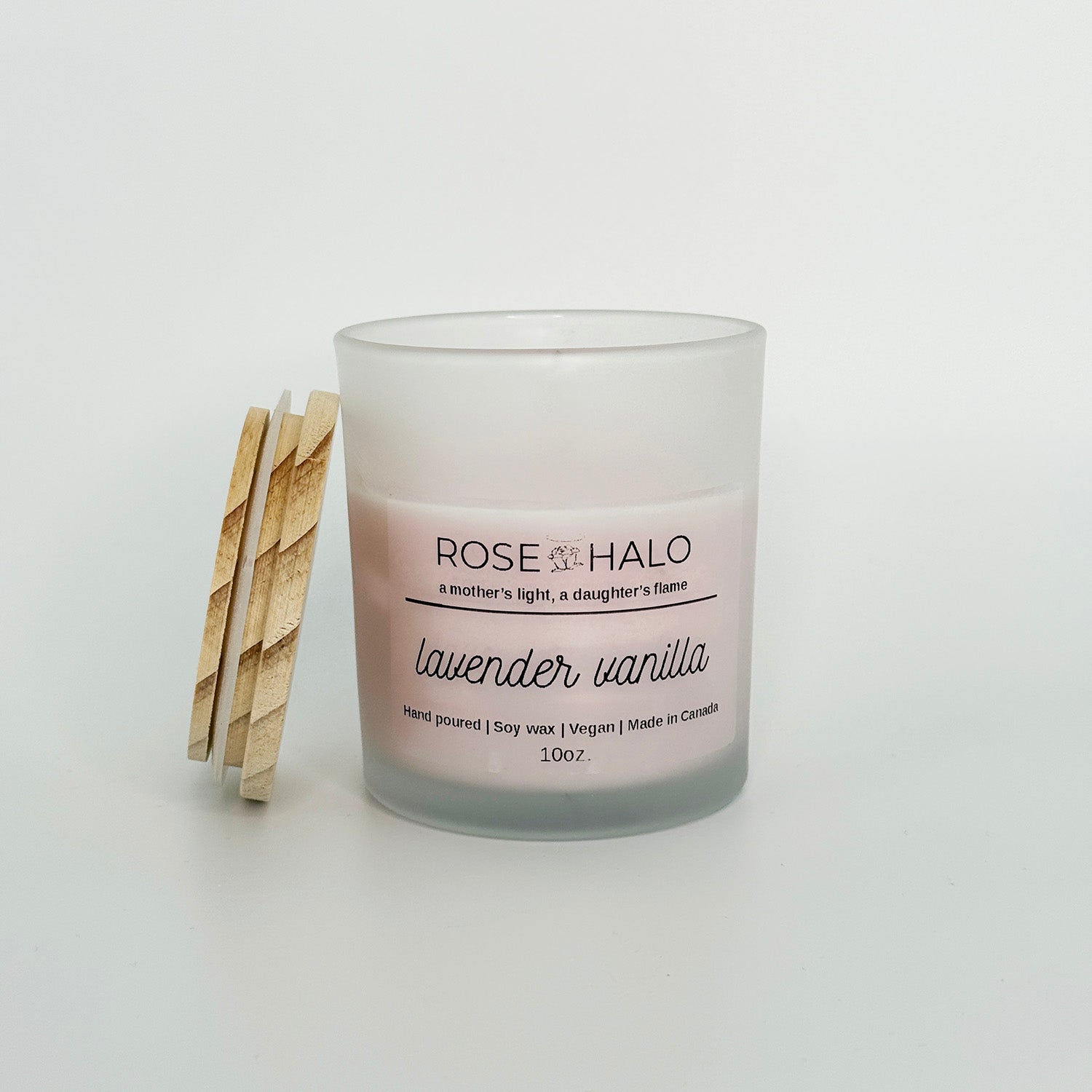 Lavender Vanilla 10 oz. Scented Candle  in Glass Jar