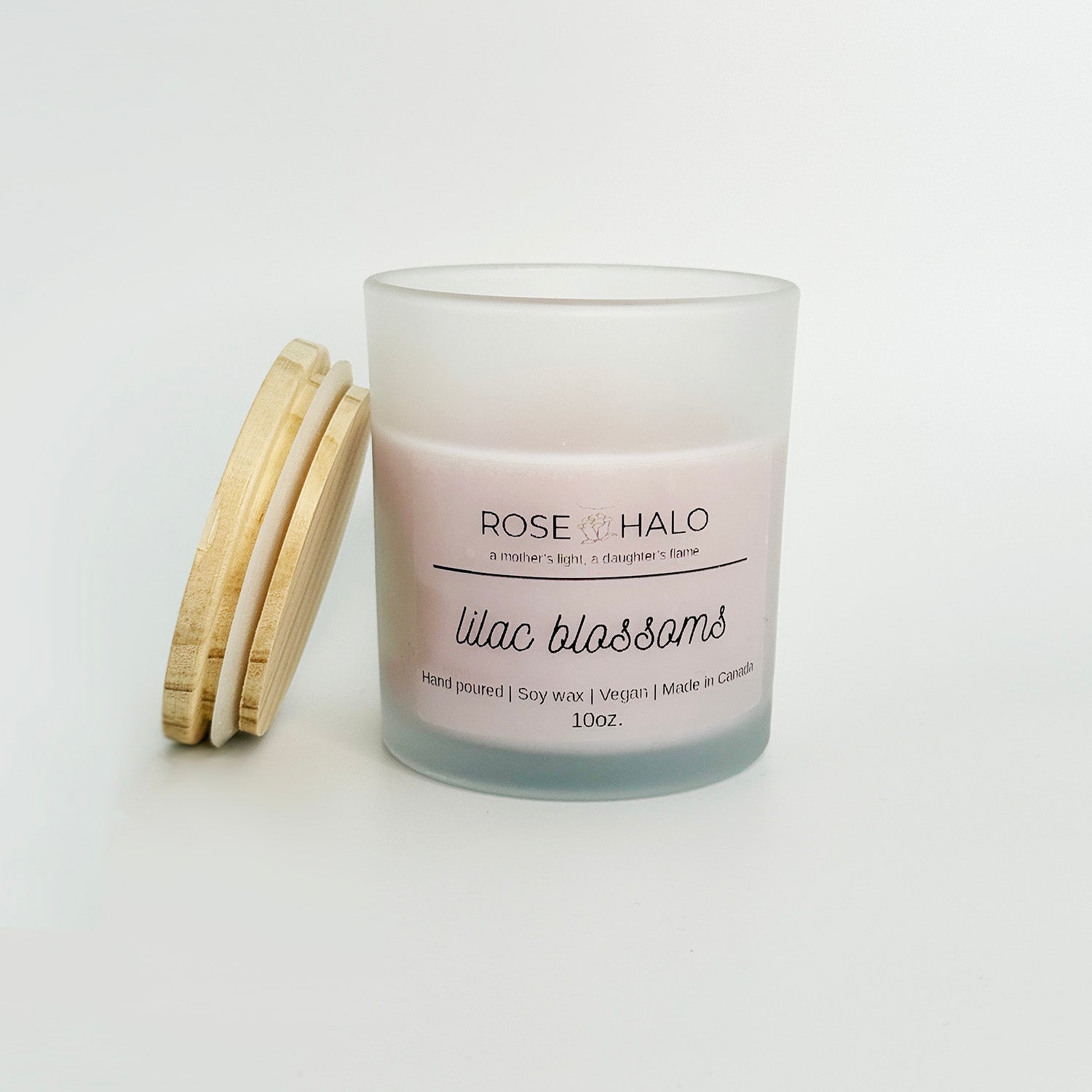 Lilac Blossoms 10 oz. Scented Candle in Glass Jar