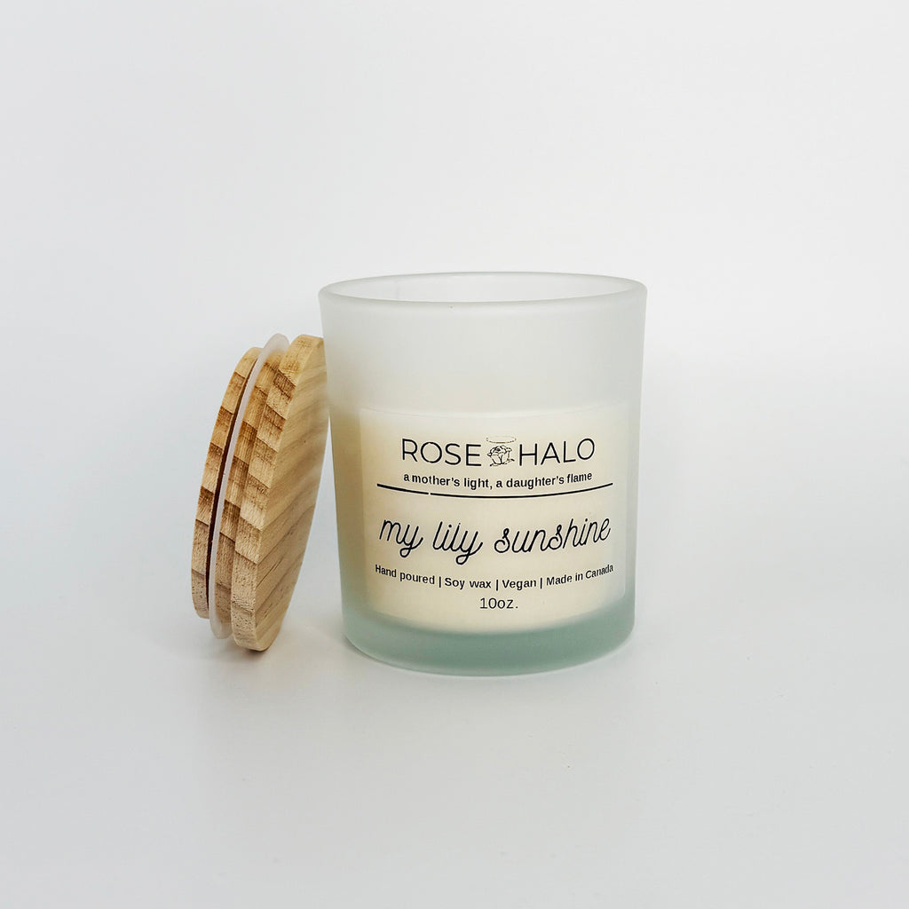 My Lily Sunshine Candle – 10 oz Glass Jar