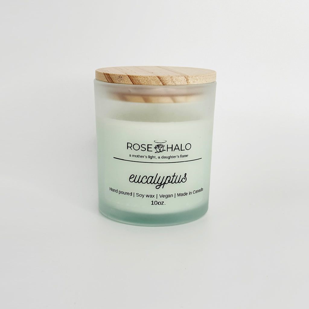 Eucalyptus Candle – 10 oz Glass Jar
