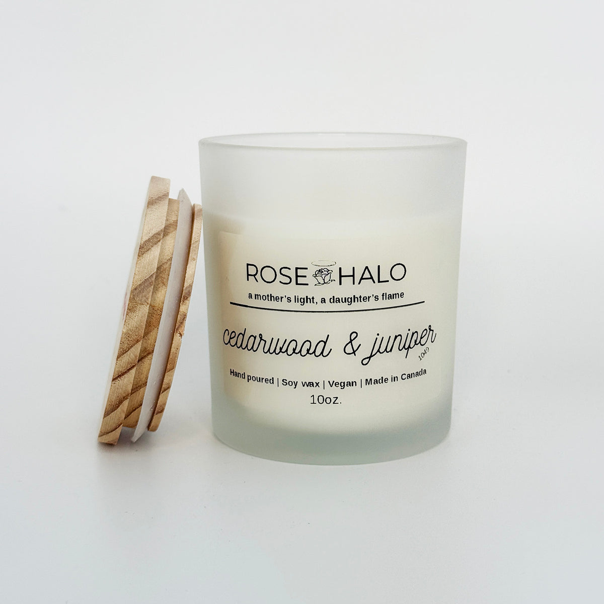 Cedarwood & Juniper Candle – 10 oz Glass Jar