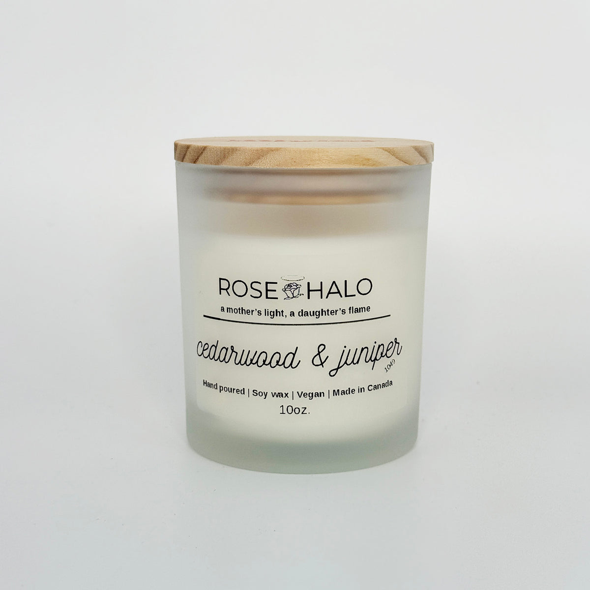 Cedarwood & Juniper Candle – 10 oz Glass Jar