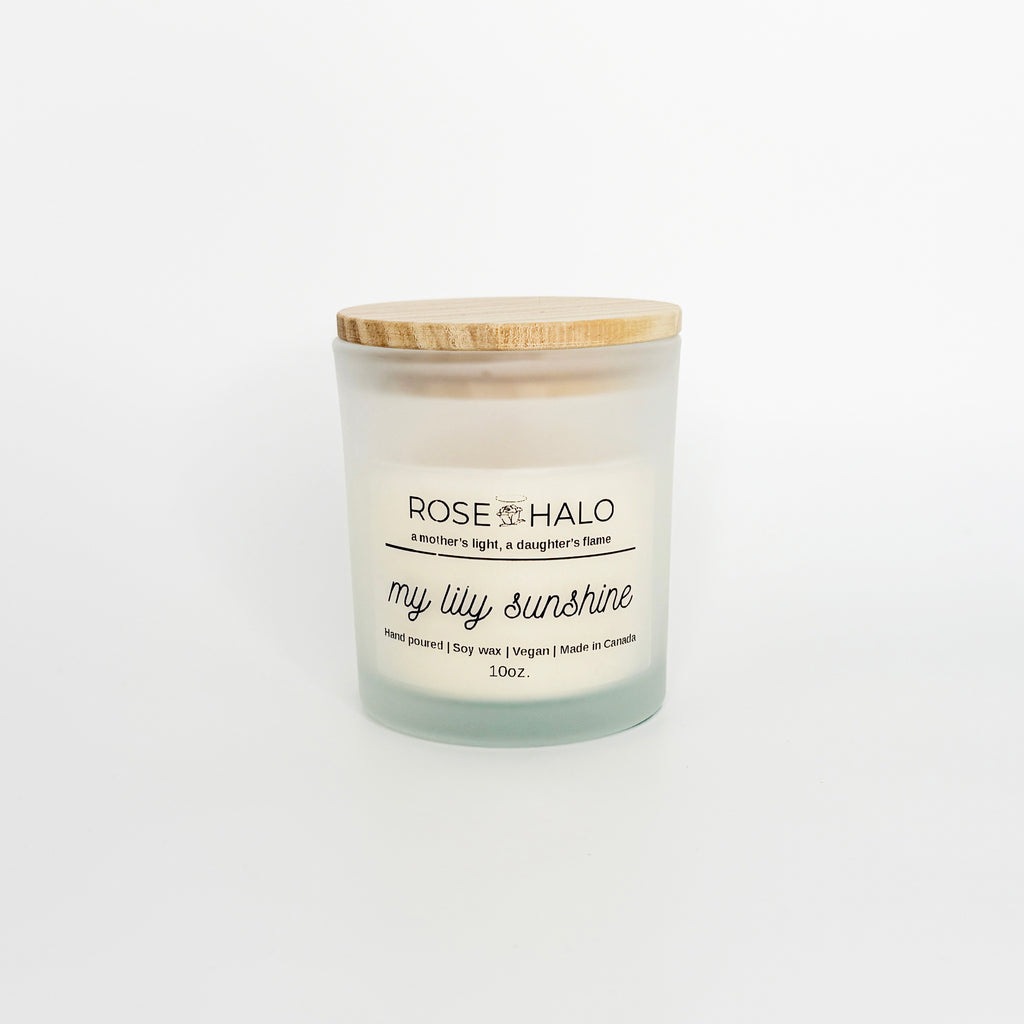 My Lily Sunshine Candle – 10 oz Glass Jar