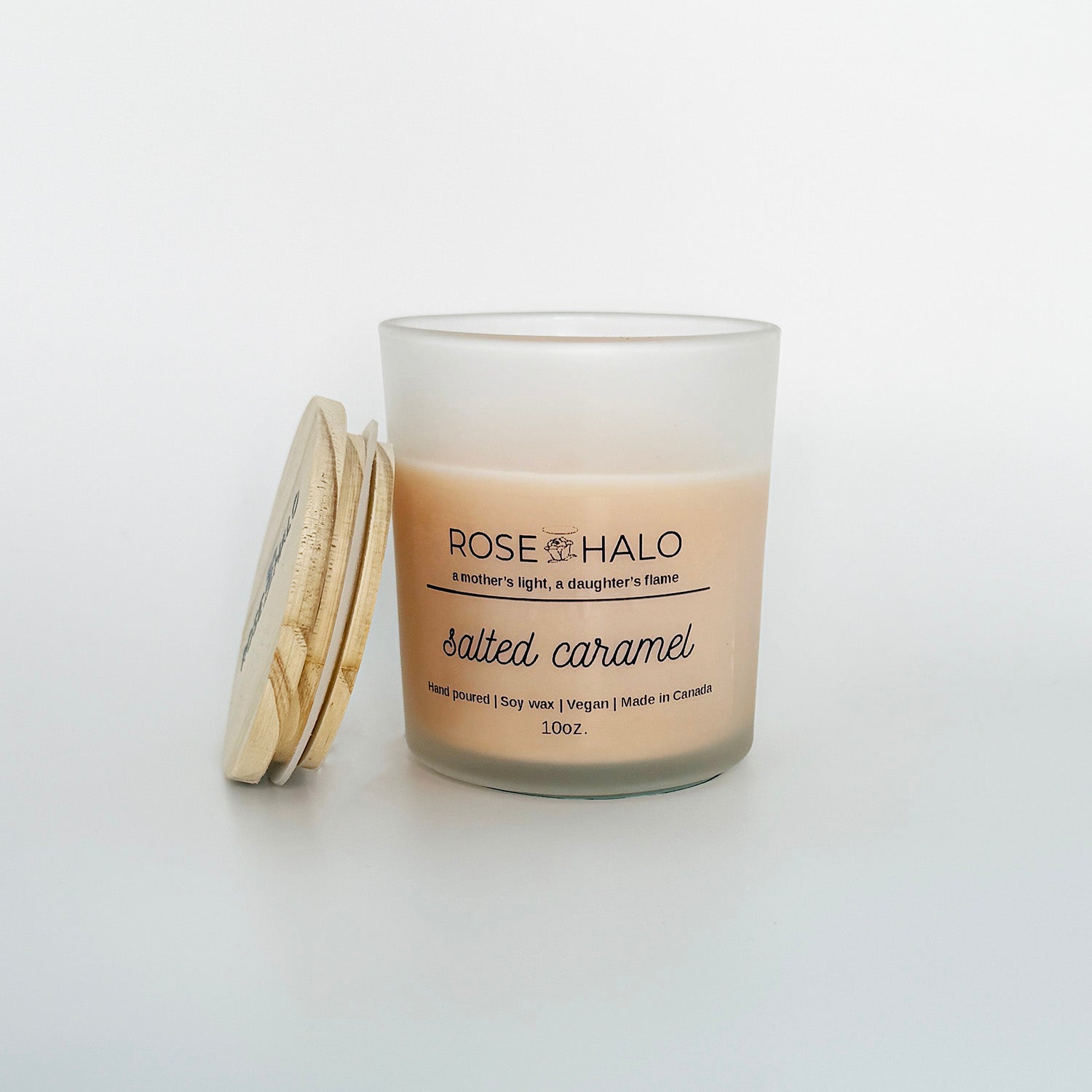 Salted Caramel 10 oz. Scented Candle  in Glass Jar