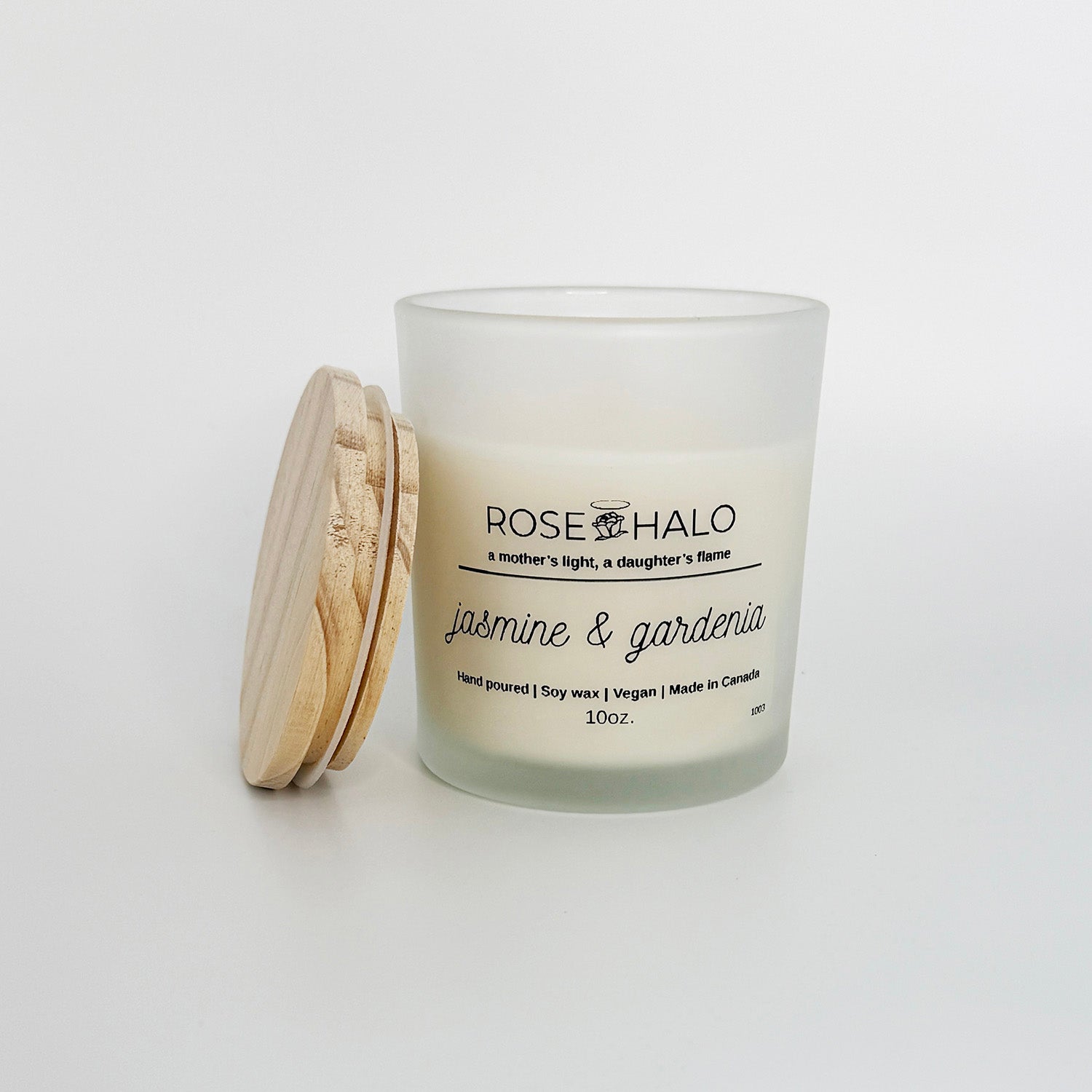 Jasmine & Gardenia 10 oz. Scented Candle  in Glass Jar