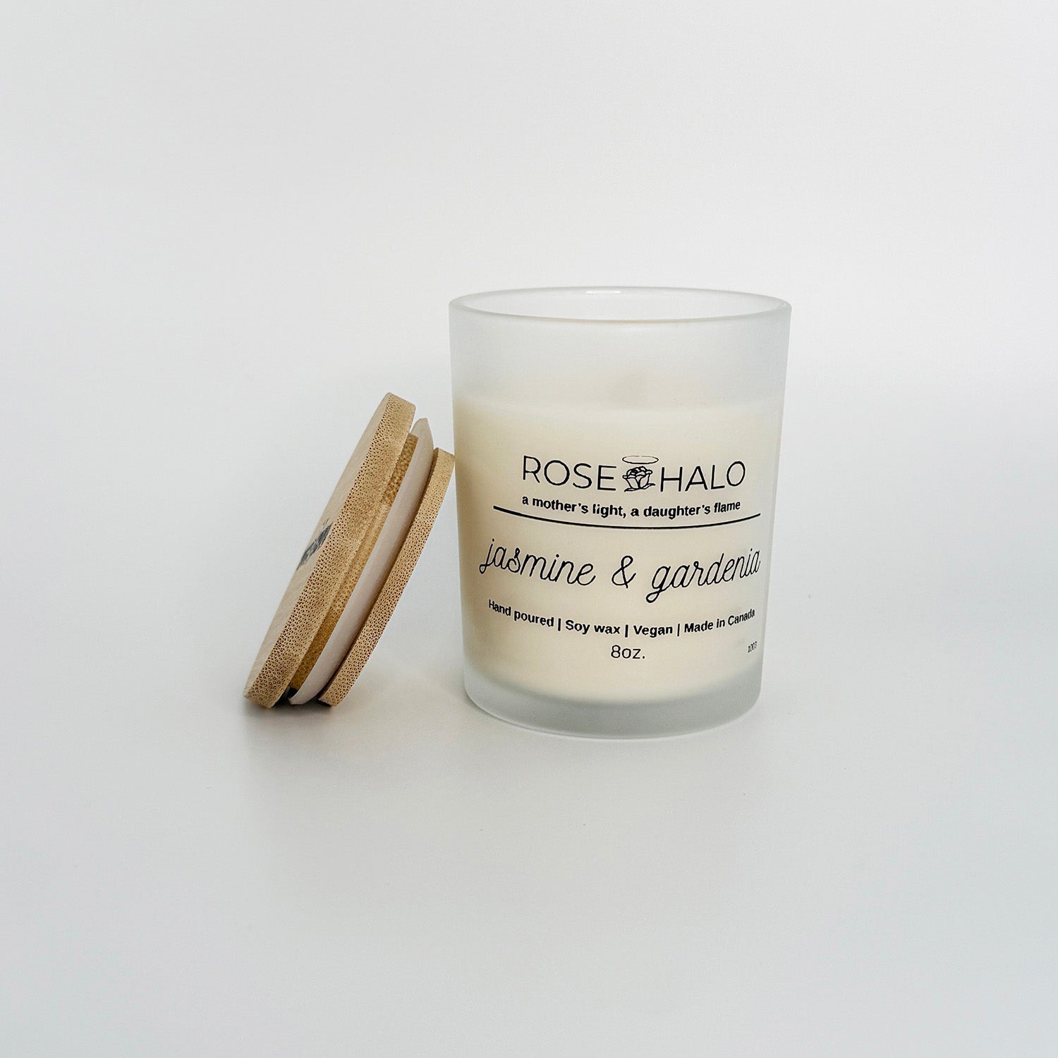 Jasmine & Gardenia 8 oz. Scented Candle  in Glass Jar