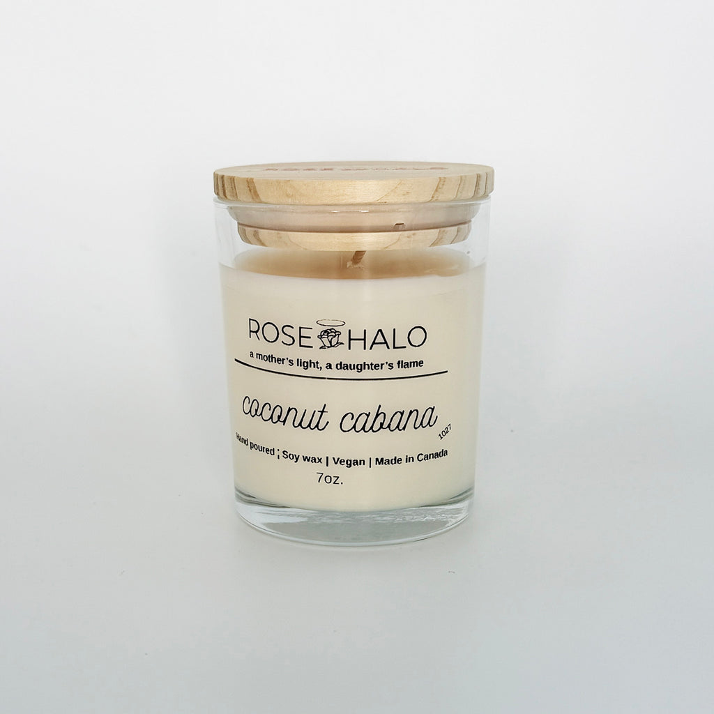 Coconut Cabana Candle – 7 oz Glass Jar