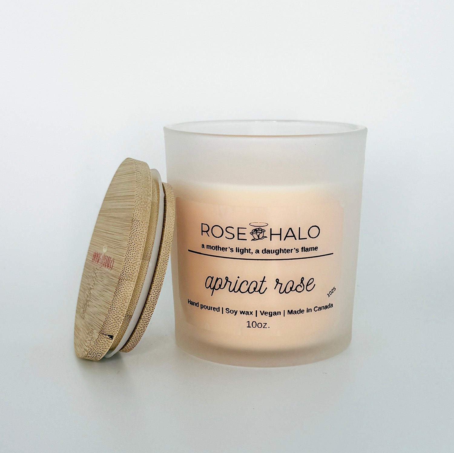 Apricot Rose 10 oz. Scented Candle  in Glass Jar