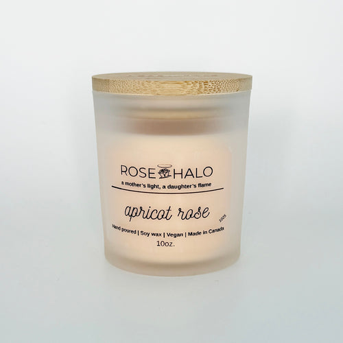 Apricot Rose 10 oz. Scented Candle  in Glass Jar