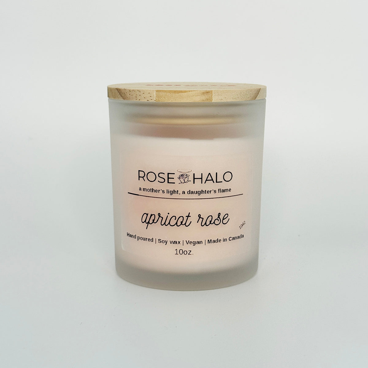 Apricot Rose 10 oz. Scented Candle  in Glass Jar