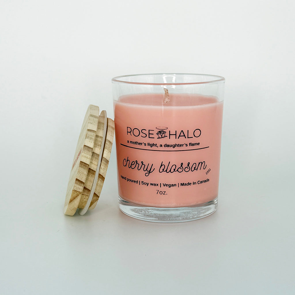 Cherry Blossom Candle – 7 oz Glass Jar