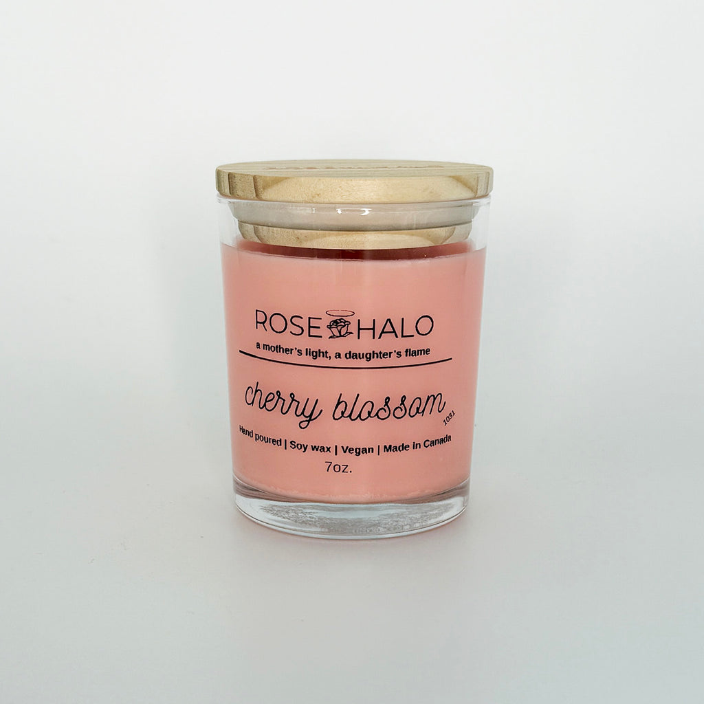Cherry Blossom Candle – 7 oz Glass Jar