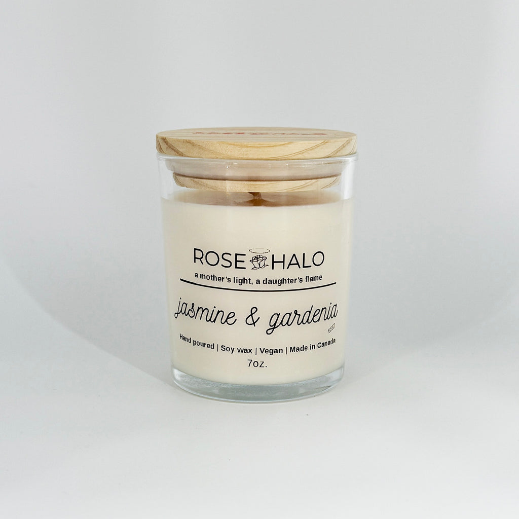 Jasmine & Gardenia 7 oz. Scented Candle  in Glass Jar