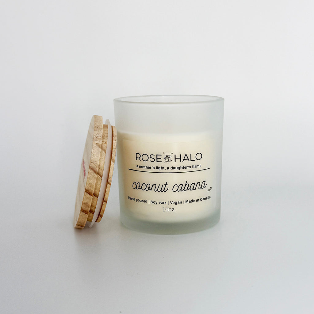 Coconut Cabana Candle – 10 oz Glass Jar