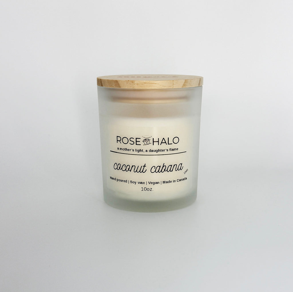 Coconut Cabana Candle – 10 oz Glass Jar