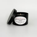Vanilla Candle – 8 oz Black Metal Tin